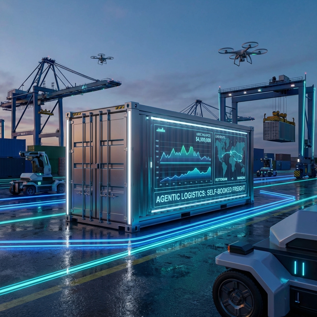 Agentic Logistics: The Self-Booking Container